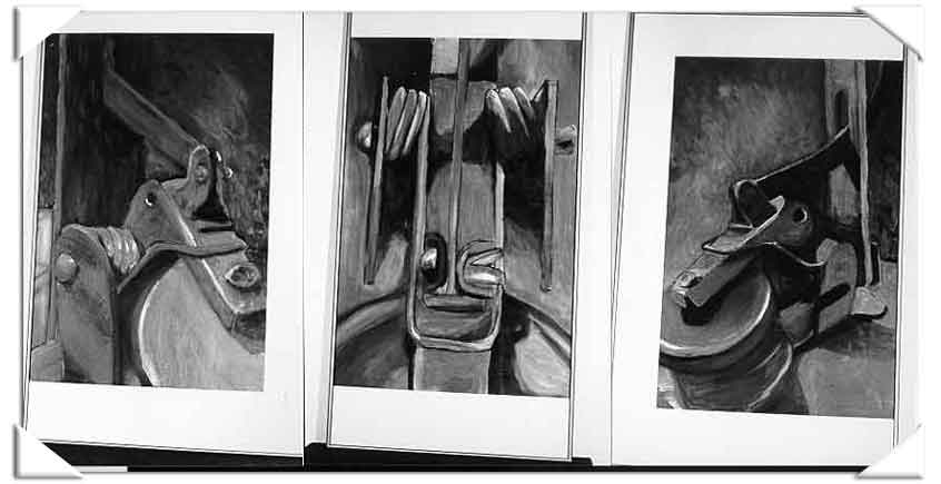 Scott Green "Oil Can Triptych"