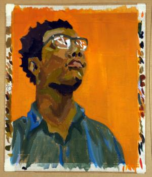Tyler Davis, Orange Self Portrait